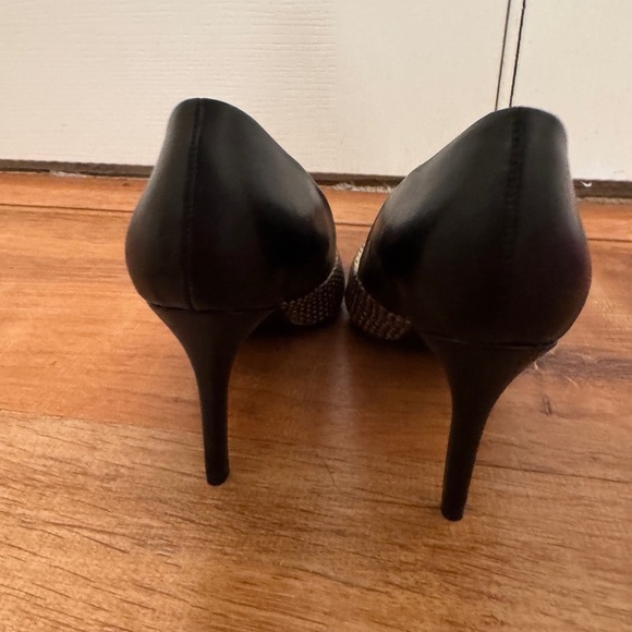 Audrey Brooke black and snakeskin heels​ - Picture 8 of 8